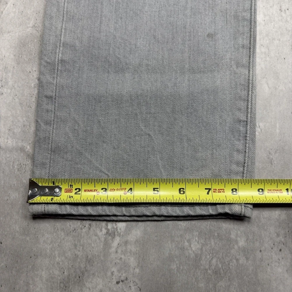 Levis 501 Original Fit Gray Wash Button Fly Straight Leg Jeans 36x30 Workwear US